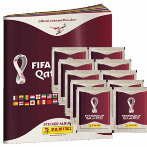 Panini FIFA World Cup Qatar 2022 Offizielle Stickerserie - 1x Softcover Album + 10x Stickertüten