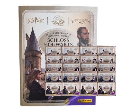 Panini Harry Potter Sticker Guide 3 Schloss Hogwarts / 1x Stickeralbum + 20x Stickertüten