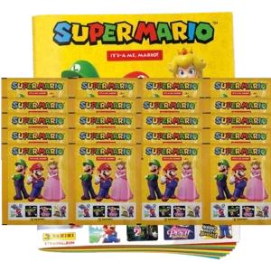 Panini Super Mario Sticker Serie 2 – Stickeralbum + 20 Stickertüten