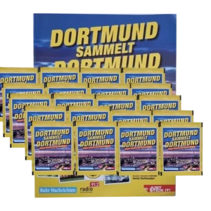 Panini Dortmund sammelt Dortmund Sticker - 1x Stickeralbum + 20x Stickertüten