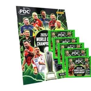 Panini PDC Darts 2026 Stickeralbum + 5 Tüten