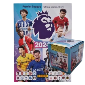 Panini Premier League Sticker 2023-24 -1x Sammelalbum + 1x Display je 50x Sammeltüten