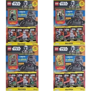 LEGO Jurassic World Serie 3 Trading Cards - 1x ECO Multipack Set alle 4 verschiedenen Multipacks