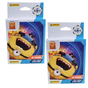 Panini Ich Einfach Unverbesserlich 4 Sticker - 2x Eco Blister je 7x Stickertüten + 1x LE Karte (Deutsche Version)