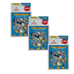 Panini Micky und Donald Sticker Serie Eine Fantastische Welt - 3x Eco Blister