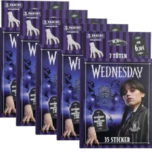 Panini Wednesday 2 Sticker – 5 × Eco Blister