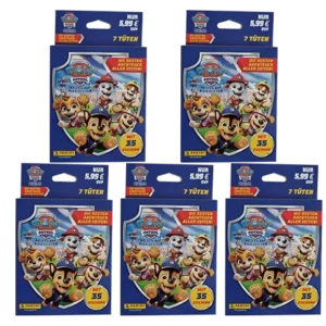 Panini Paw Patrol Sticker Blister – Air Rescue – 5×Blister (35 Stickertüten)