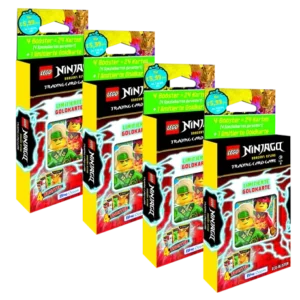 LEGO Ninjago Trading Cards Serie 9 Dragons Rising - Alle 4x verschiedenen Eco Packs