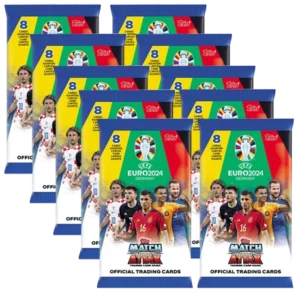 Topps UEFA EURO 2024 Match Attax Trading Cards – 10x Booster je 8x Sammelkarten