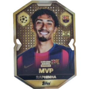 Topps Match Attax Champions League 2025/26 Chrome Award Winner CA1 Raphinha – MVP