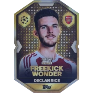 Topps Match Attax Champions League 2025/26 Chrome Award Winner CA14 Declan Rice – Free Kick Wonder