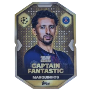 Topps Match Attax Champions League 2025/26 Chrome Award Winner CA18 Marquinhos – Captain Fantastic