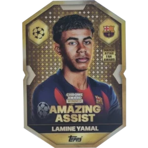 Topps Match Attax Champions League 2025/26 Chrome Award Winner CA3 Lamine Yamal – Amazing Assist