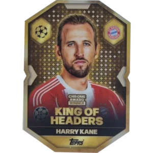 Topps Match Attax Champions League 2025/26 Chrome Award Winner CA7 Harry Kane – King of Headers