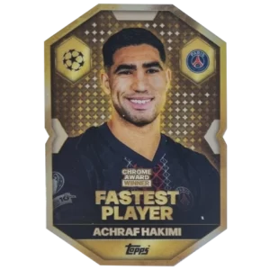 Topps Match Attax Champions League 2025/26 Chrome Award Winner CA8 Achraf Hakimi – Fastest Player