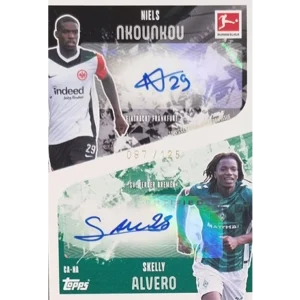 Topps Bundesliga Match Attax 2024/25 / Nr. CA-NA NIELS NKOUNKOU/SKELLY ALVERO 097/125 / AUTOGRAMM KARTE