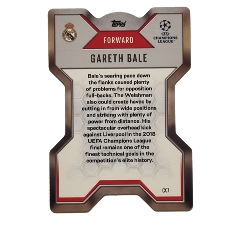 Topps Champions League EXTRA Match Attax 2024-2025 / CX 7 GARETH BALE / CHROME X – Bild 2