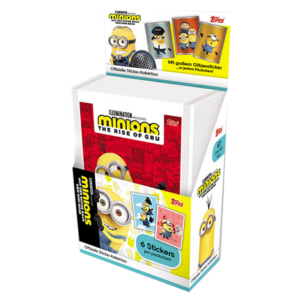 Topps Minions Sticker 2022 Suche nach dem Mini-Boss - 1x Display je 36x Tüten