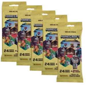 Panini Minecraft Trading Cards Serie 4 Challenges / 5x Fat Pack Value Pack (Deutsche Version)