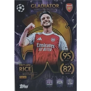 Topps Match Attax Champions League 2025/26 Gladiator Limited Edition GLE 10 DECLAN RICE