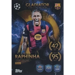 Topps Match Attax Champions League 2025/26 Gladiator Limited Edition Gladiator GLE 2 RAPHINHA