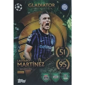 Topps Match Attax Champions League 2025/26 Gladiator Limited Edition GLE 6 LAUTARO MARTÍNEZ