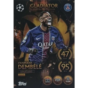 Topps Match Attax Champions League 2025/26 Gladiator Limited Edition GLE 9 OUSMANE DEMBÉLÉ
