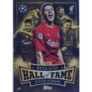 Topps Match Attax Champions League 2025/26 Hall of Fame HOF 1 Steven Gerrard