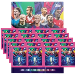 Topps Champions League Sticker 2025/26 Hardcover + 20 Tüten – 120 Sticker