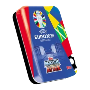 Topps UEFA EURO 2024 Match Attax Trading Cards – 1x Mini Tin Blau
