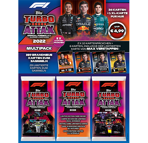Topps Formula 1 Turbo Attax 2022 Trading Cards - 10x Booster – Bild 16