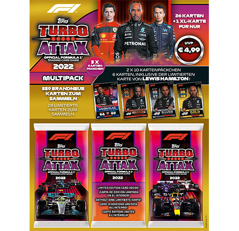 Topps Formula 1 Turbo Attax 2022 Trading Cards - 10x Booster – Bild 18