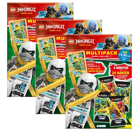 Ninjago Trading Cards Serie 9 Next Level / 1x Multipack Set alle 3 verschiedene