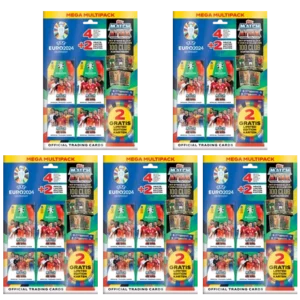 Topps UEFA EURO 2024 Match Attax Trading Cards – 5x ULTRA Mega Multipack
