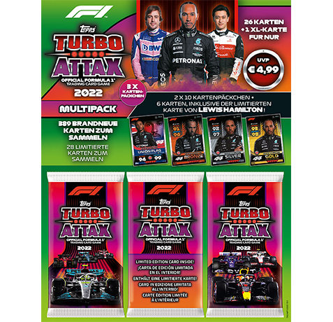 Topps Formula 1 Turbo Attax 2022 Trading Cards - 10x Booster – Bild 17