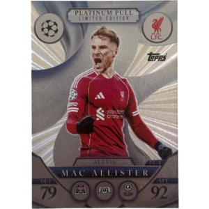 Topps Match Attax Champions League 2025/26 Platinum Pull Limited Edition PL 1 ALEXIS MAC ALLISTER