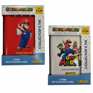 Panini Super Mario Trading Cards - 1x Pocket Tin Set