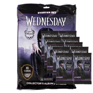 Panini Wednesday Trading Cards Starter Pack + 10 Booster