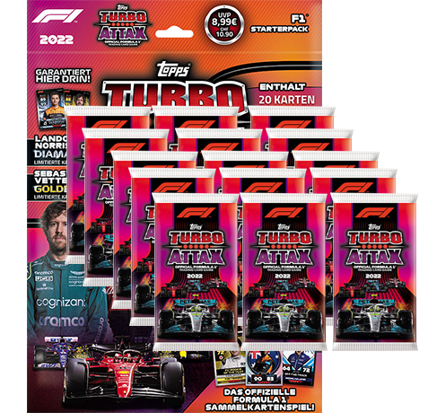 Topps Formula 1 Turbo Attax 2022 Trading Cards - 10x Booster – Bild 22