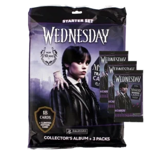 Panini Wednesday Trading Cards Starter Pack + 3 Booster zur Netflix-Serie