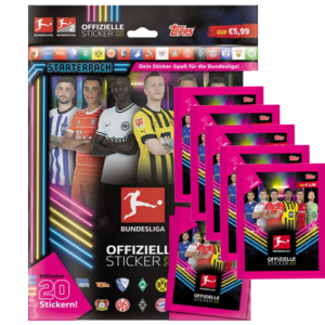 Topps Bundesliga Sticker 2022/2023 - Starterpack + 5x Stickertüten