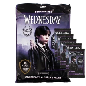 Panini Wednesday Trading Cards Starter Pack + 5 Booster zur Netflix-Serie