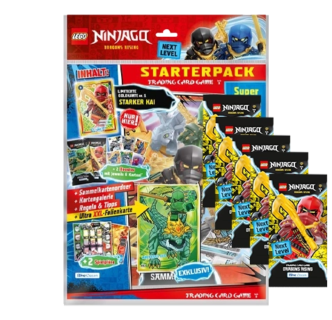 Ninjago Trading Cards Serie 9 Next Level / 1x Starterpack inkl. 5x Booster