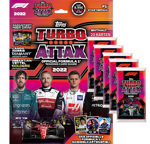Topps Formula 1 Turbo Attax 2022 Trading Cards - 10x Booster – Bild 20
