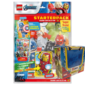 LEGO Avengers Serie 1 Trading Cards - 1x Starterpack + 1x DISPLAY JE 36x BOOSTER