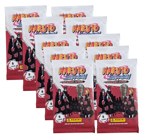 Panini Naruto Shippuden Akatsuki Attax Trading Cards (2024) - 10x Booster