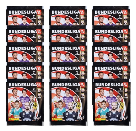 Panini Bundesliga Österreich Sticker 2024/25 / 15x Stickertüten