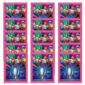 Topps Champions League Sticker 2025/26 – 15 Stickertüten (90 Sticker)