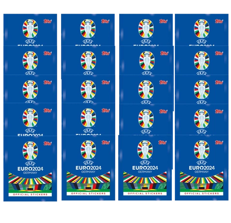 Topps UEFA EURO 2024 Sticker - 20x Stickertüten