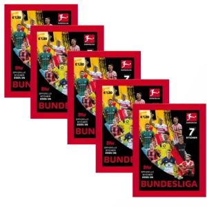 Topps Bundesliga Sticker 2025/26 – 5 Stickertüten